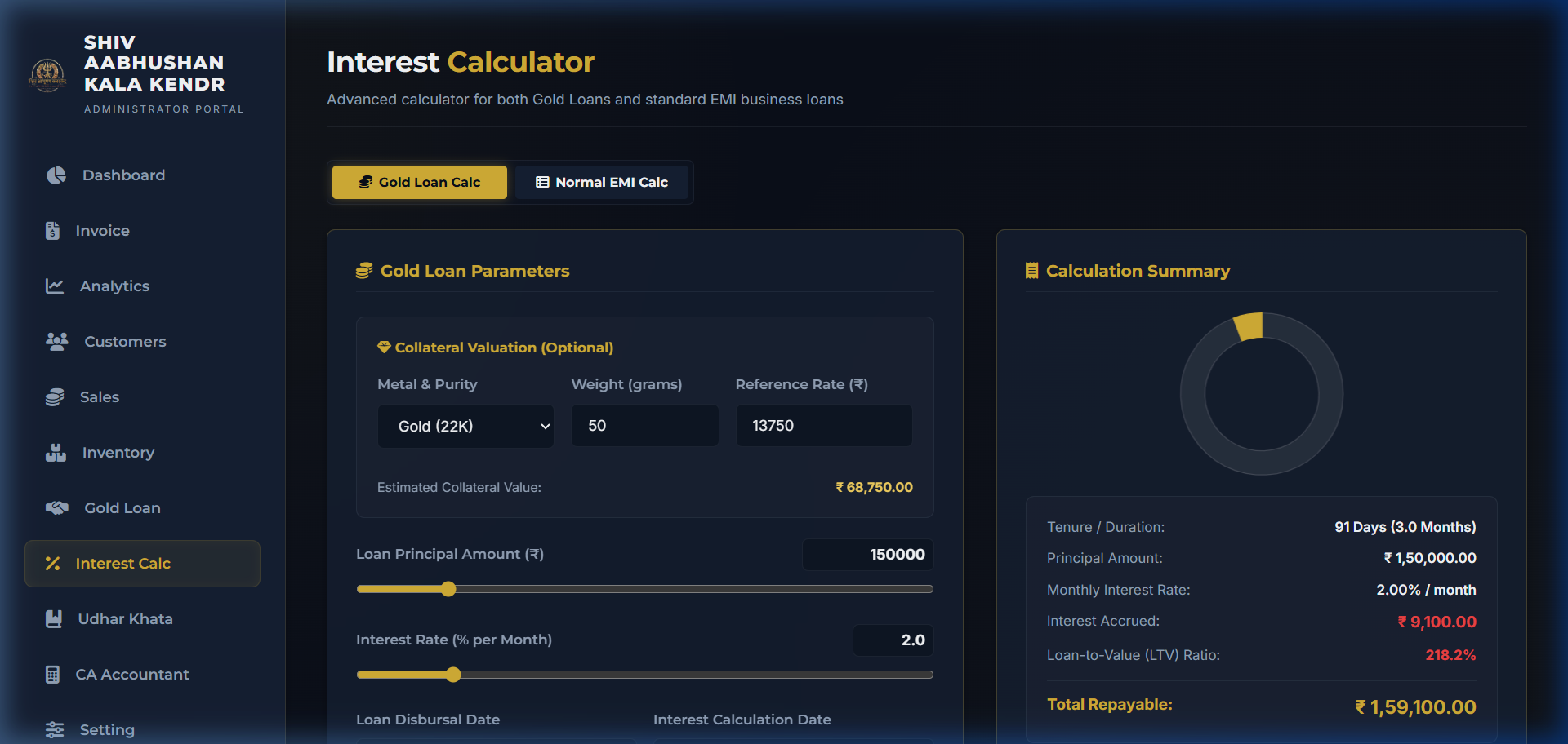 Interactive Girvi Interest Engine Portal